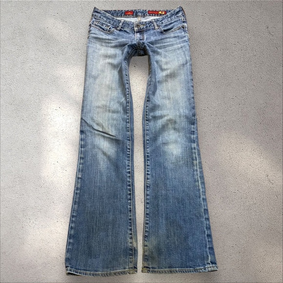 !! SOLD DO NOT BUY !! X2 Quality Denim Low Rise Bootcut Jeans - Picture 2 of 6